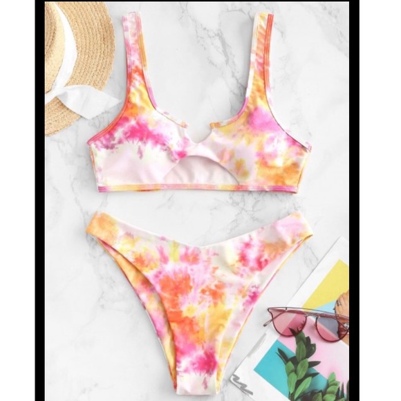 Zaful Other - 🆕 ZAFUL Tie Dye Print Bikini Size M